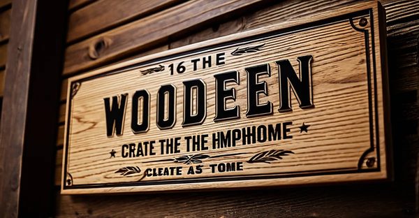 Signalétique en bois : créez l'ambiance idéale chez vous